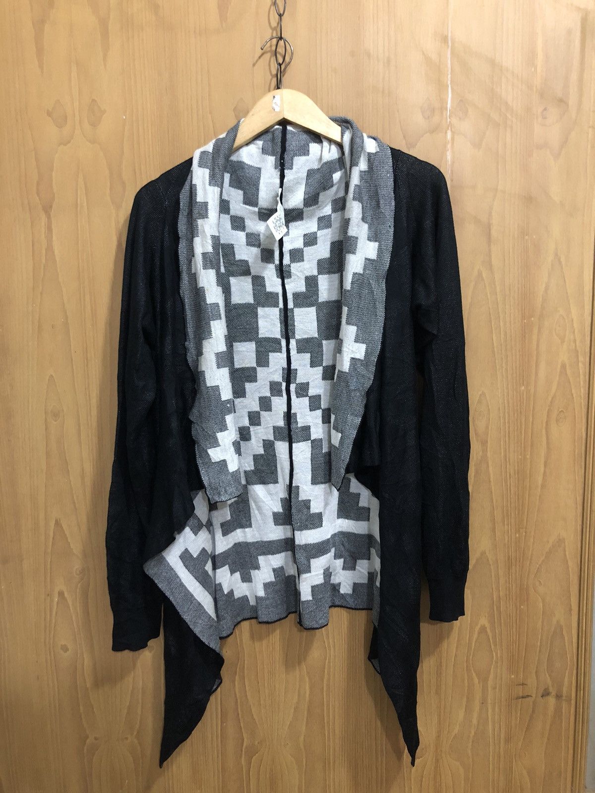 image of Pleats Please Issey Miyake Cardigan in Black, Women's (Size Large)
