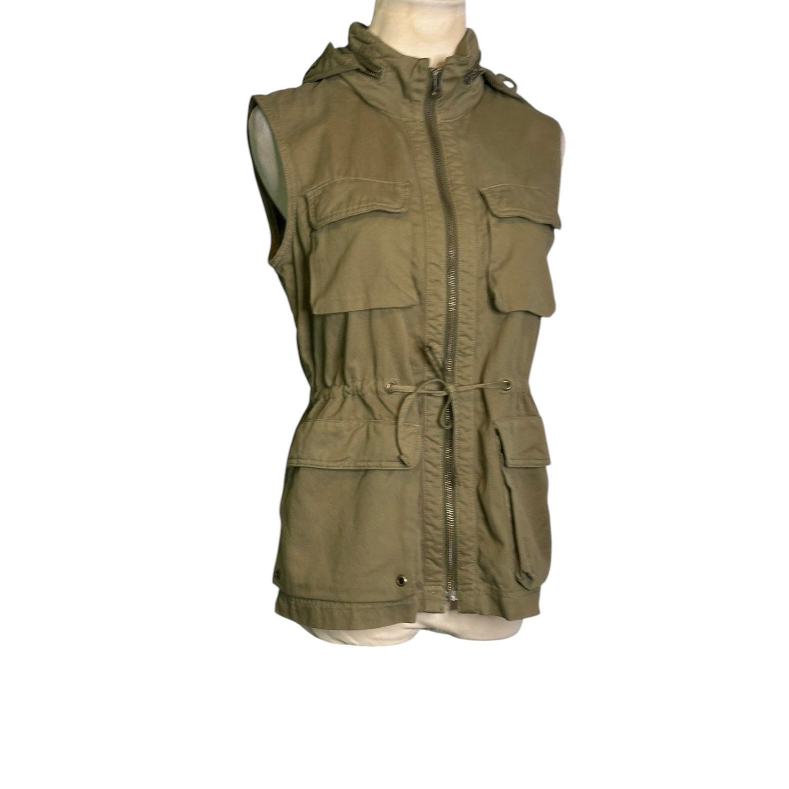 J.Crew J.Crew Classic twill Chino green hoodie vest jacket size XS Size XS / US 0-2 / IT 36-38 - 5 Thumbnail