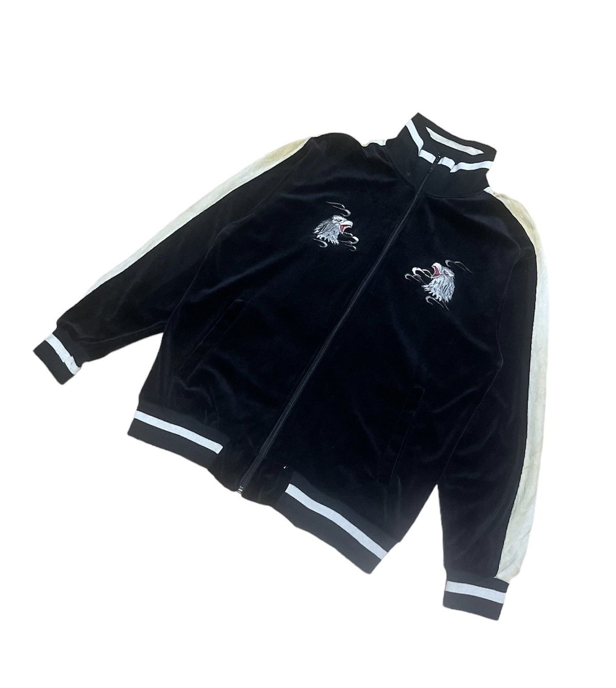 Japanese Brand Vintage Detictive Struct Sukajan Velvet Zip Jacket Size US M / EU 48-50 / 2 - 4 Thumbnail