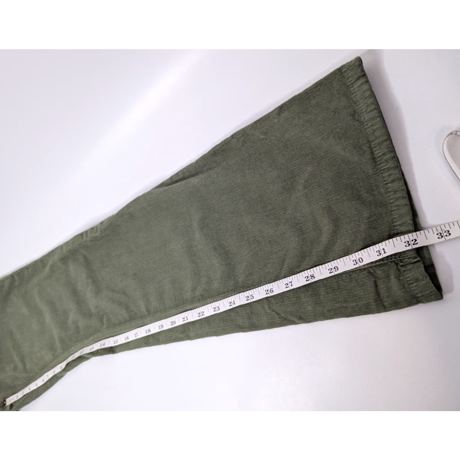 Free People Free People Pants Women 28 Green Corduroy Skinny Flare Ribbed Jenny High Rise Size 28" / US 6 / IT 42 - 6 Thumbnail