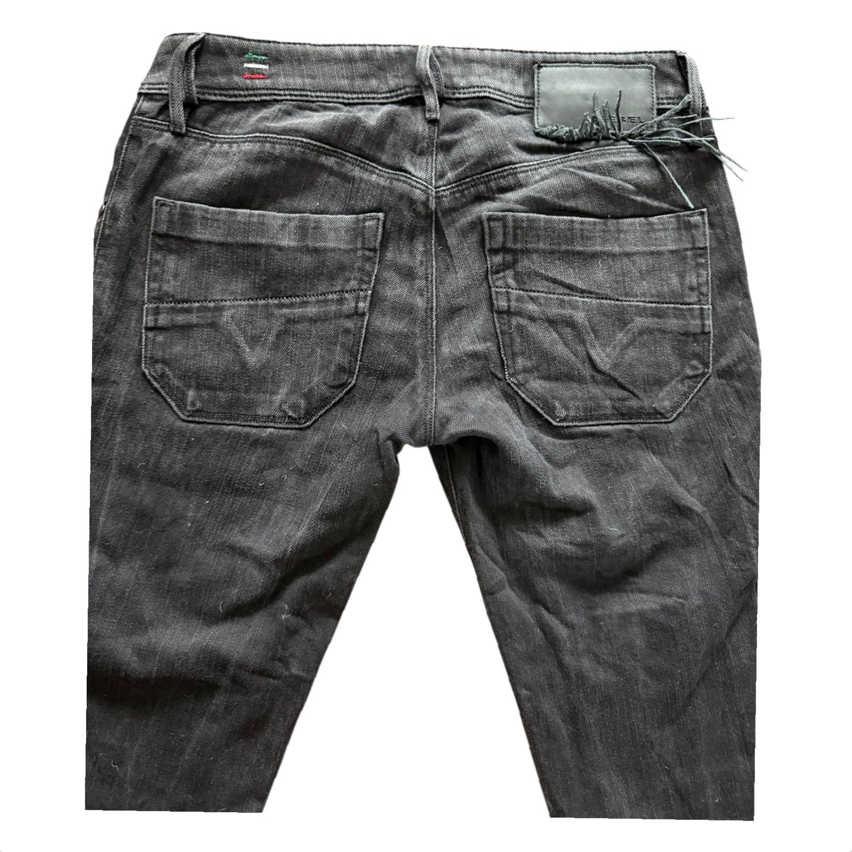 Diesel DIESEL NEVY Jeans Women W25 L34 Stretch Black Grey Wash 008ZQ Made in Italy Skinny 5-Pocket Denim Size 42" / US 20 - 5 Thumbnail