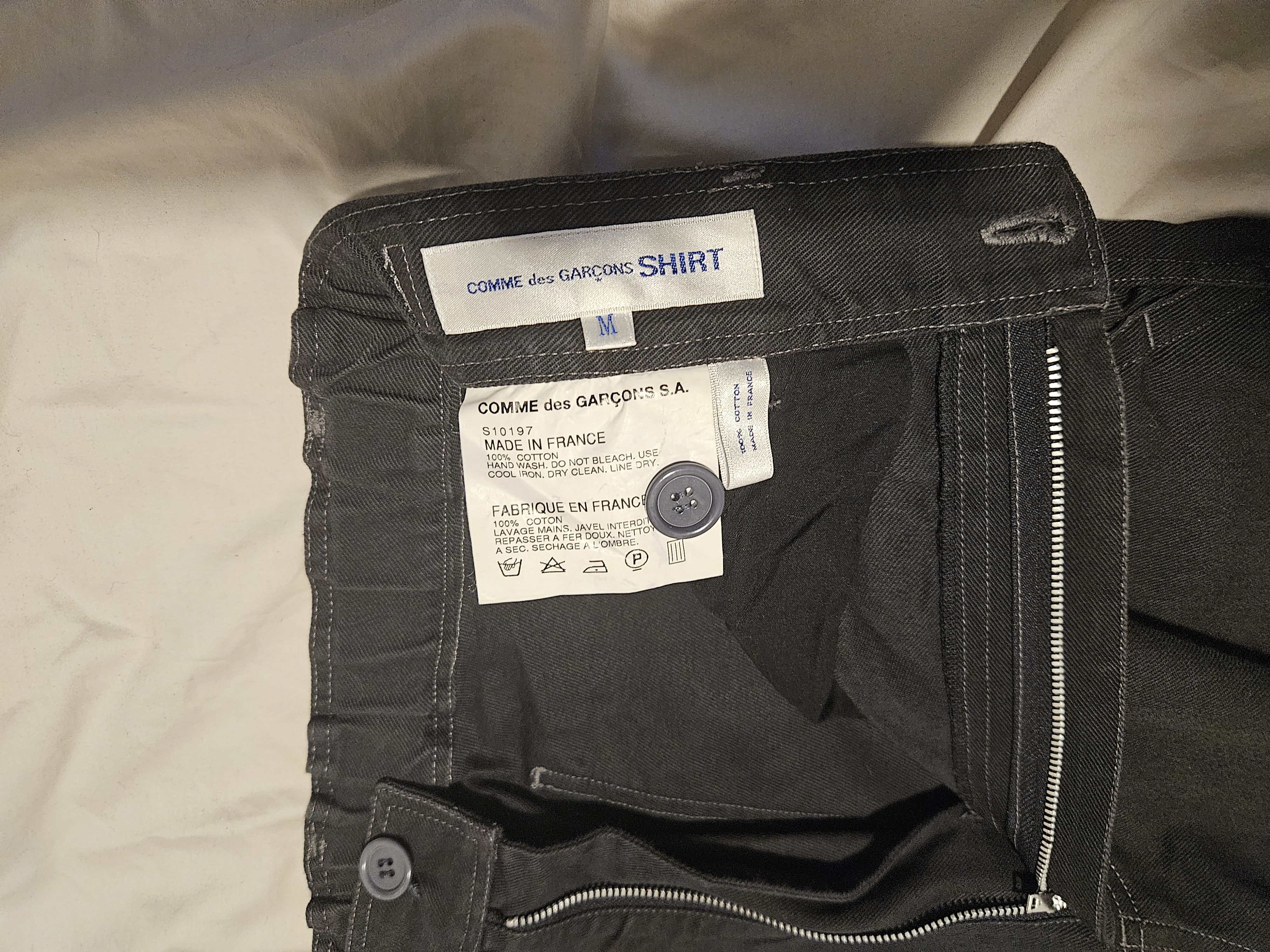Comme des Garcons SHIRT Comme Des Garcons Shirt Black Denims Size US 32 / EU 48 - 6 Thumbnail