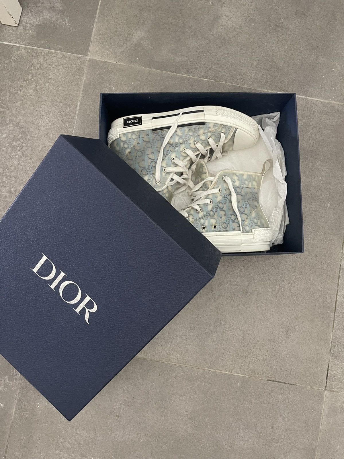 Dior Dior B23 High-Top Oblique Blu Taglia 42 Authentic Size US 8 / EU 41 - 12 Thumbnail
