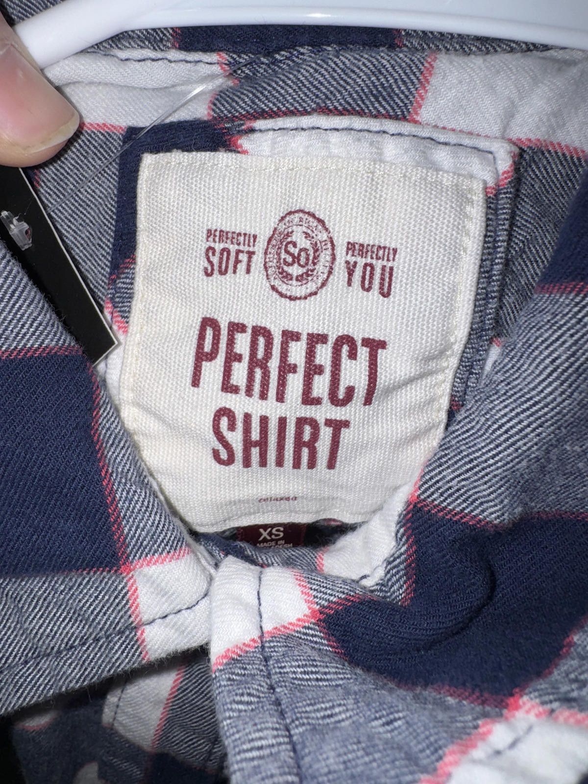 Other Perfect Shirt Soft Plaid Button-Up Shirt XS Size XS / US 0-2 / IT 36-38 - 2 Thumbnail