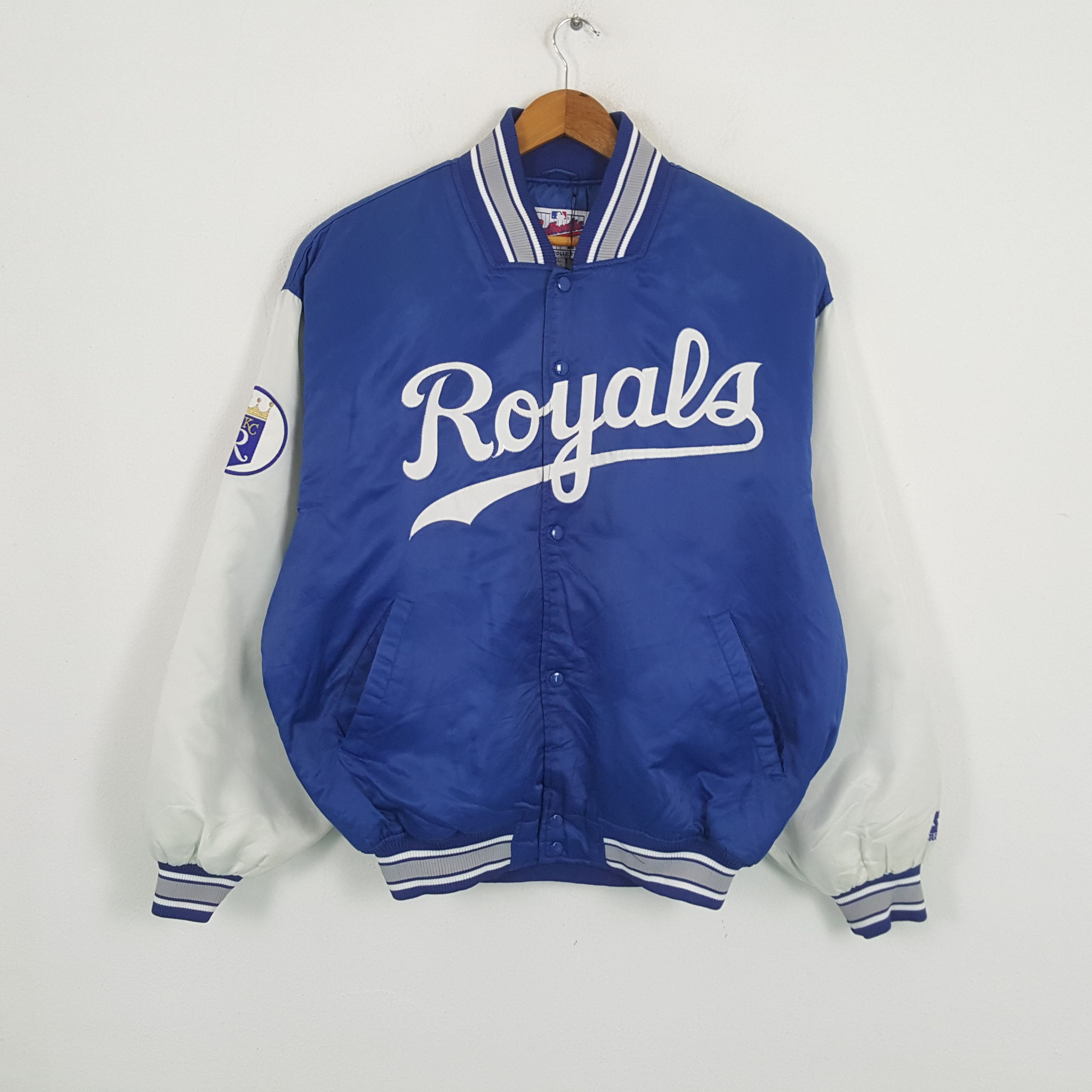 MLB × Vintage Vintage KANSAS CITY ROYALS American Basketball Jacket Size US XXL / EU 58 / 5 - 1 Thumbnail