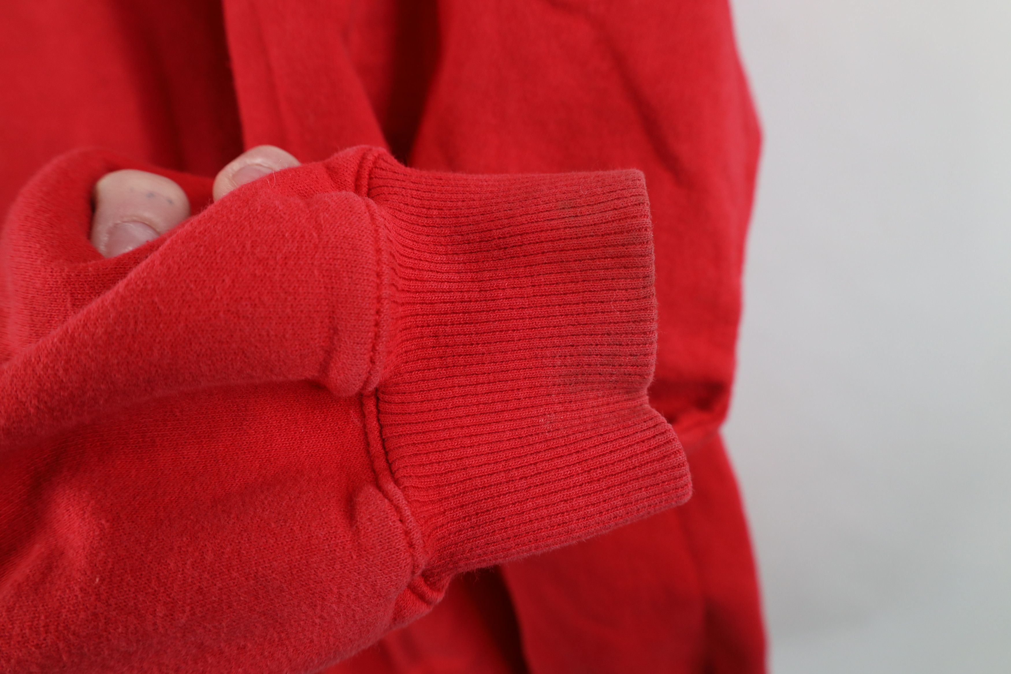 Champion Vintage 90s Y2K Champion Distressed Crewneck Sweatshirt Red Size US M / EU 48-50 / 2 - 11 Thumbnail