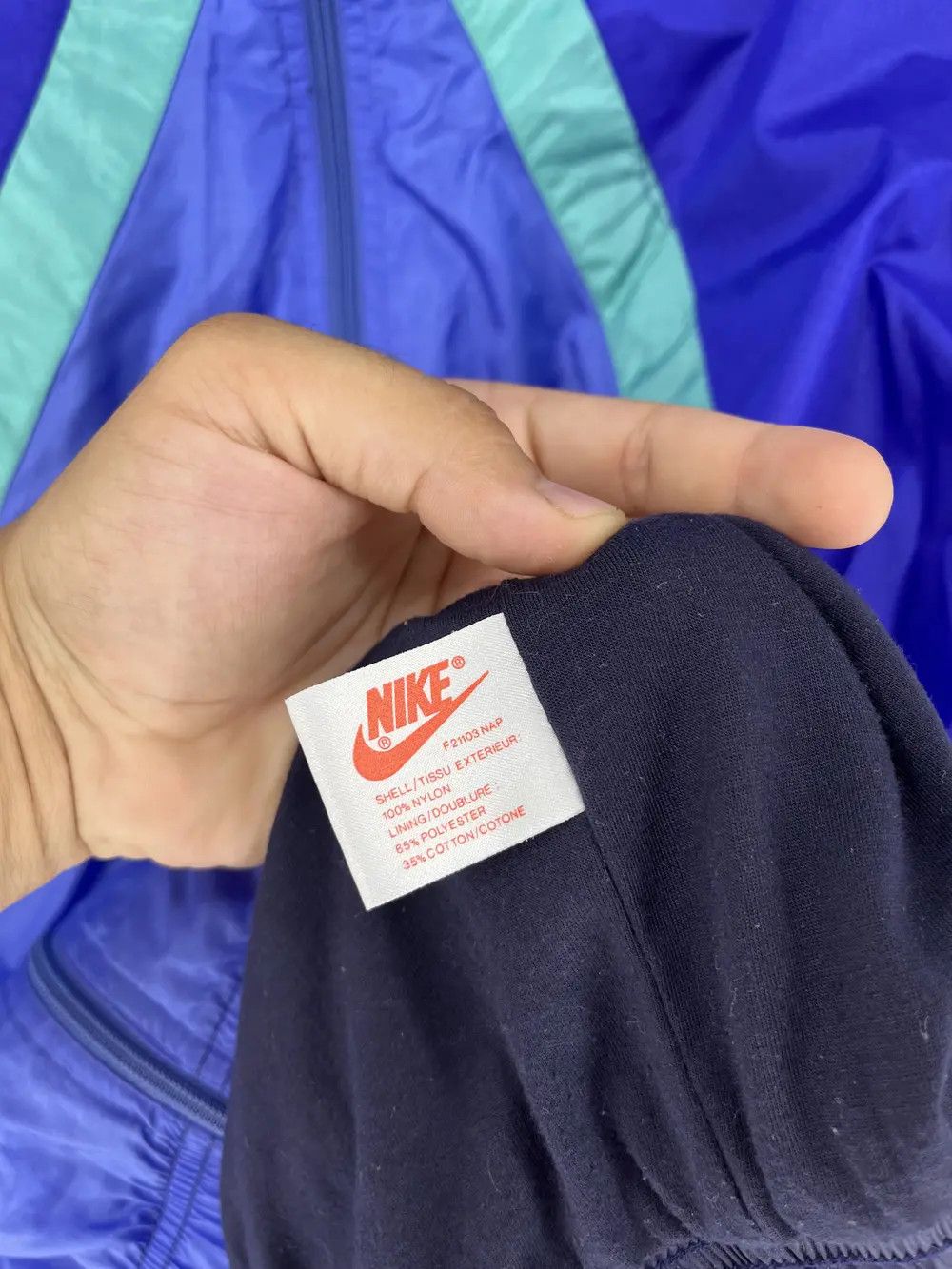 Vintage 80s Vintage Nike Just do it Nylon Track Top Jacket Size US XXL / EU 58 / 5 - 9 Thumbnail