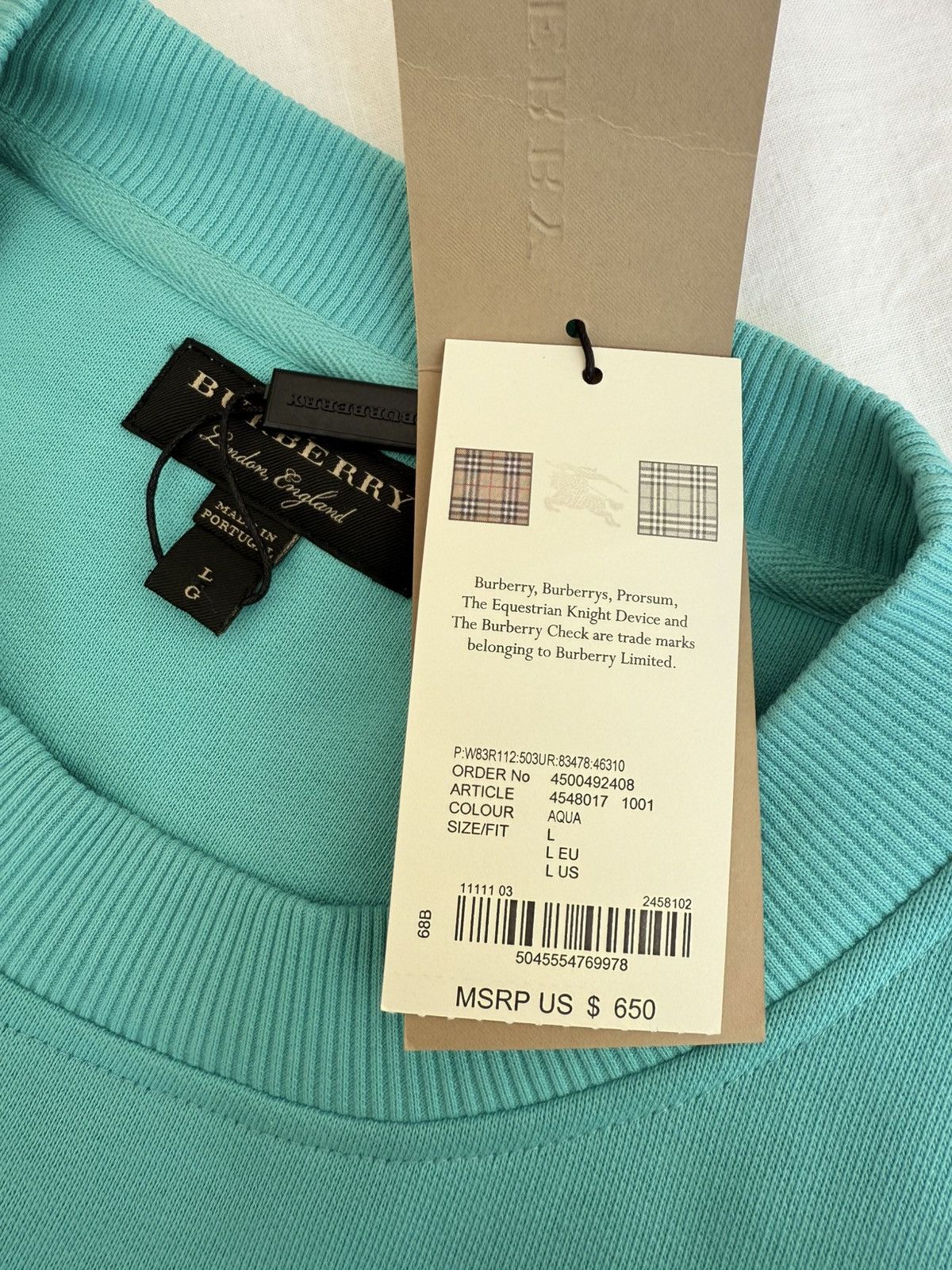 Burberry Burberry sweatshirt Size US L / EU 52-54 / 3 - 9 Thumbnail