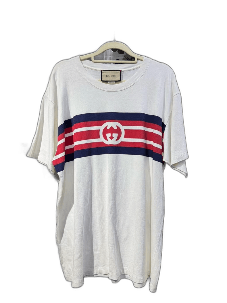 Gucci gucci white short sleeve printed t-shirt-2507 Size US S / EU 44-46 / 1 - 1 Thumbnail