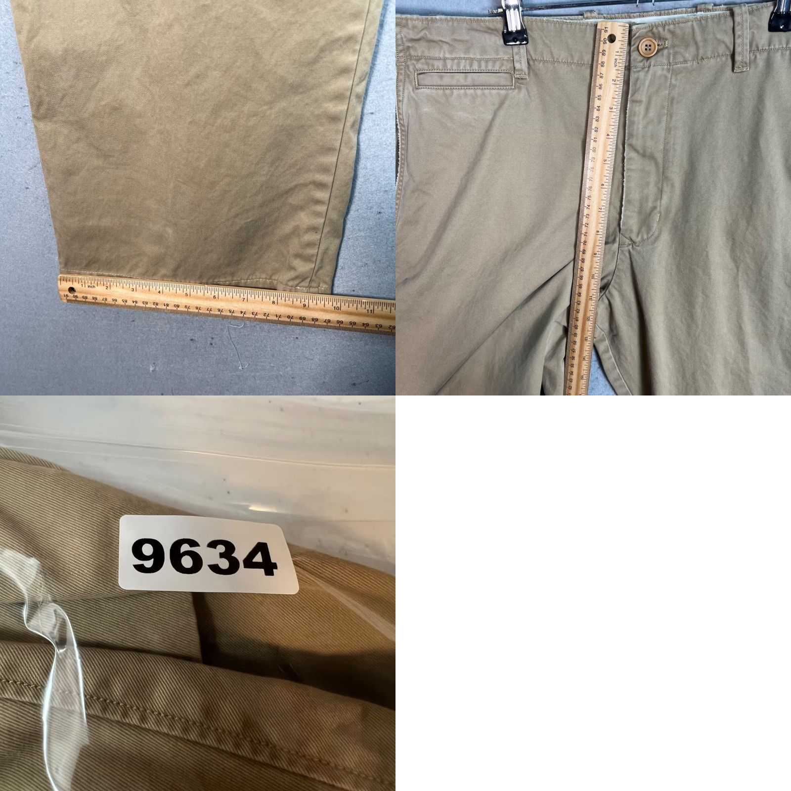 Banana Republic VINTAGE Banana Republic Khaki Pants Mens Relaxed Fit 38 Regular Beige Cotton Front Flat Pockets 28 Inseam 38x28 Simple Front Men's Pants Size US 38 / EU 54 - 8 Thumbnail