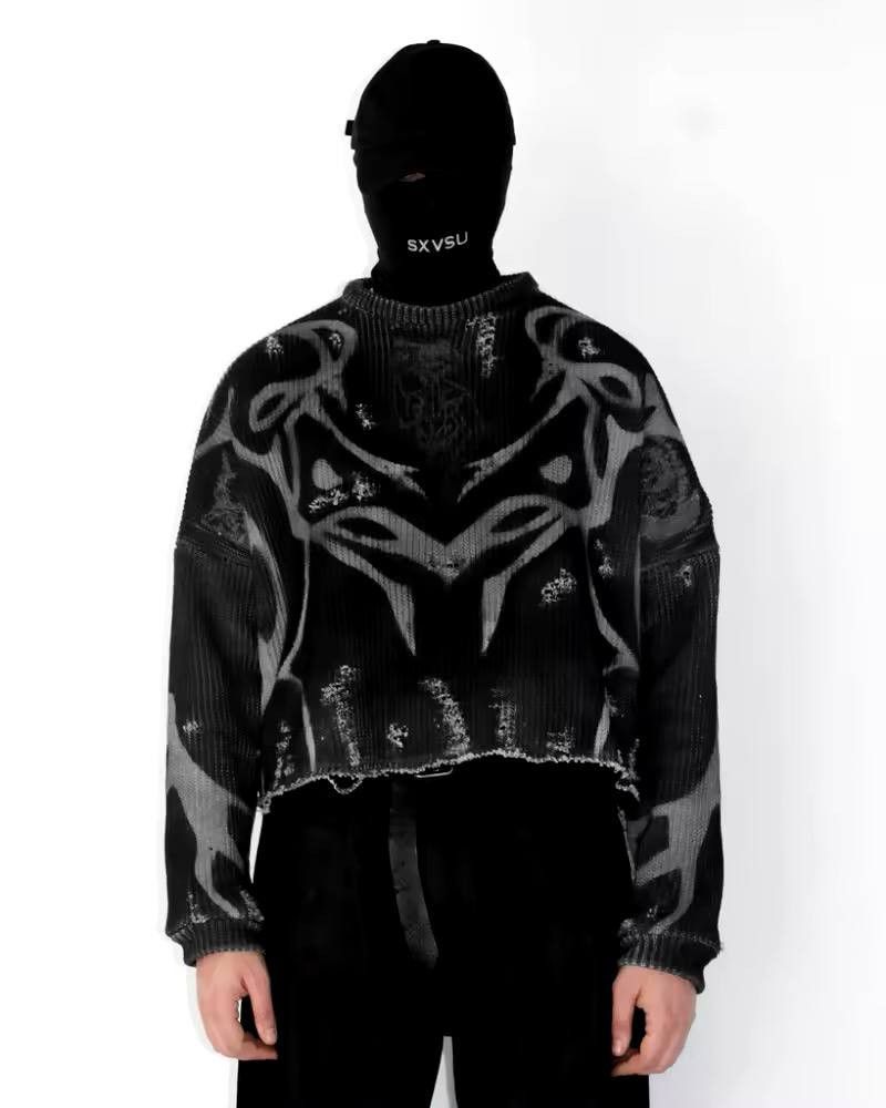 Japanese Brand × Vintage vintage long-sleeve sweater. Size US L / EU 52-54 / 3 - 4 Thumbnail