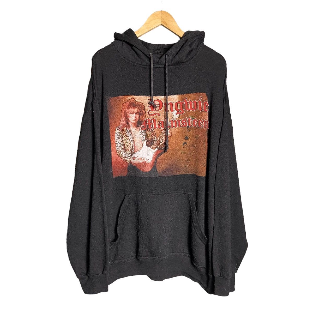 Vintage 90s Yngwie Malmsteen Tour Rock Band Hoodie