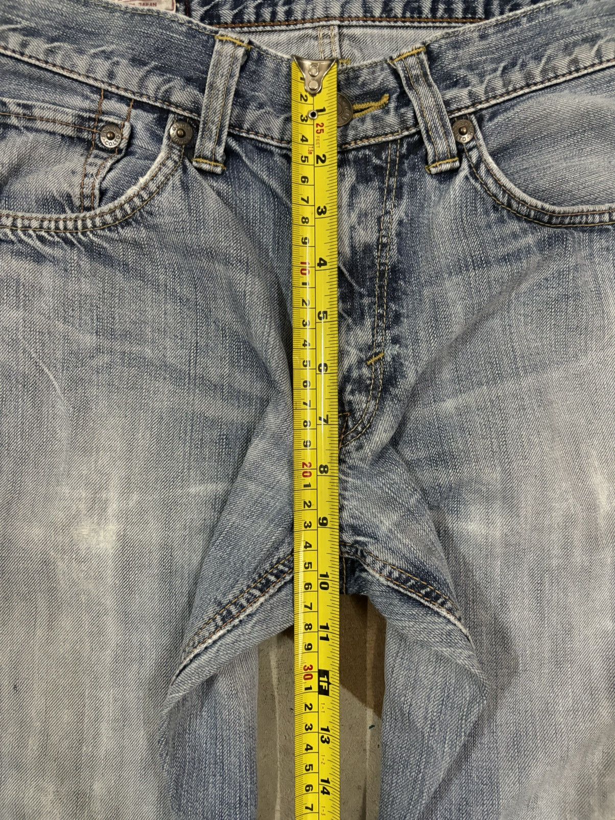 Edwin Vintage Edwin 503 Premium Blue Wash Distressed Grunge Jeans Size US 30 / EU 46 - 18 Thumbnail