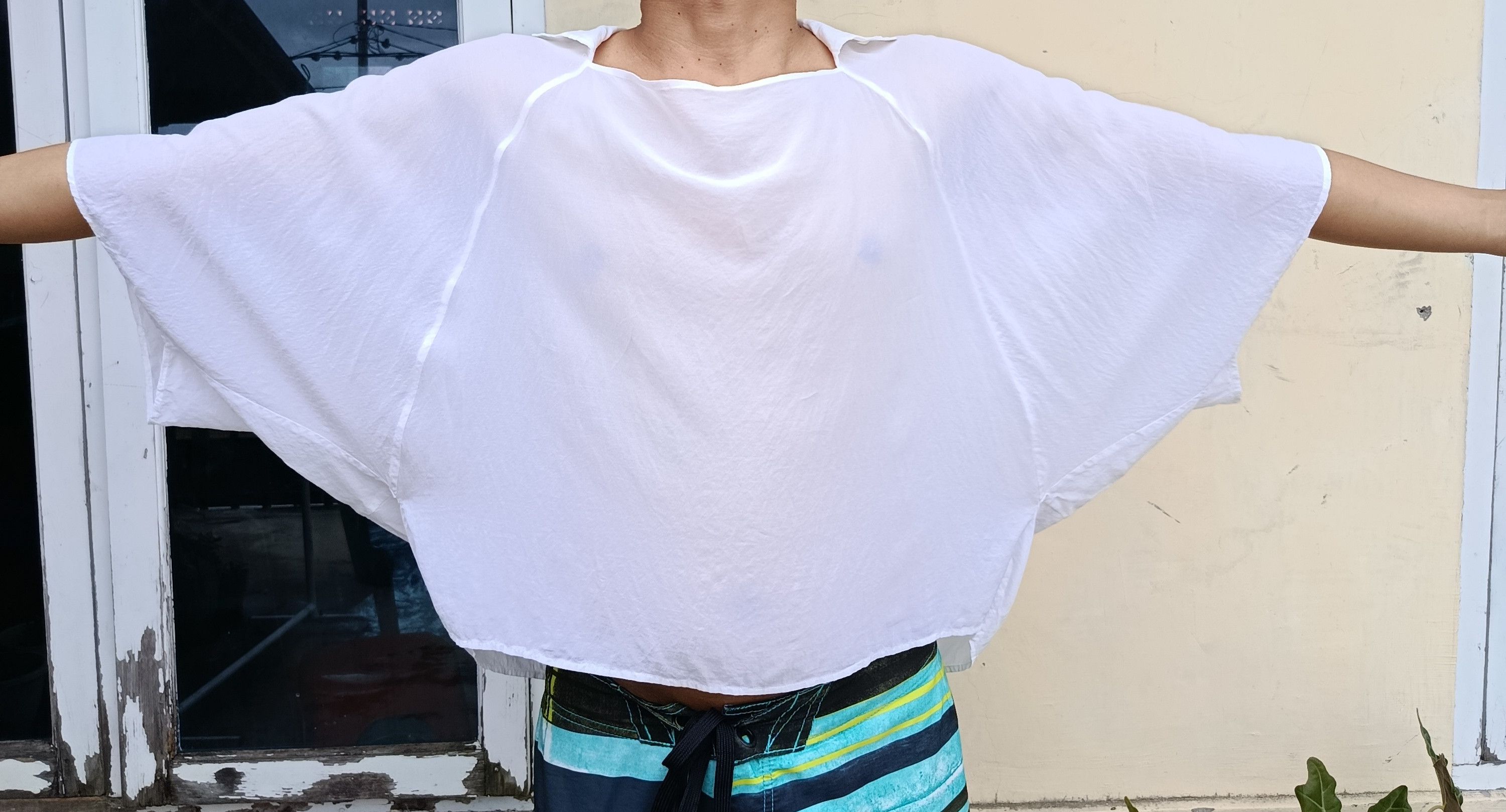 Issey Miyake Vintage 00s Issey Miyake Cropped Blouses Size M / US 6-8 / IT 42-44 - 5 Thumbnail