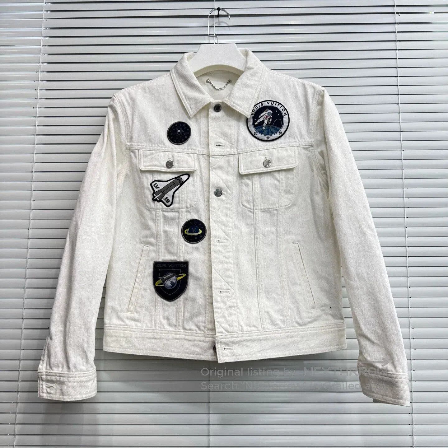 Louis Vuitton Louis Vuitton Astronaut Aviation Embroidered Denim Jacket. Size US M / EU 48-50 / 2 - 1 Thumbnail