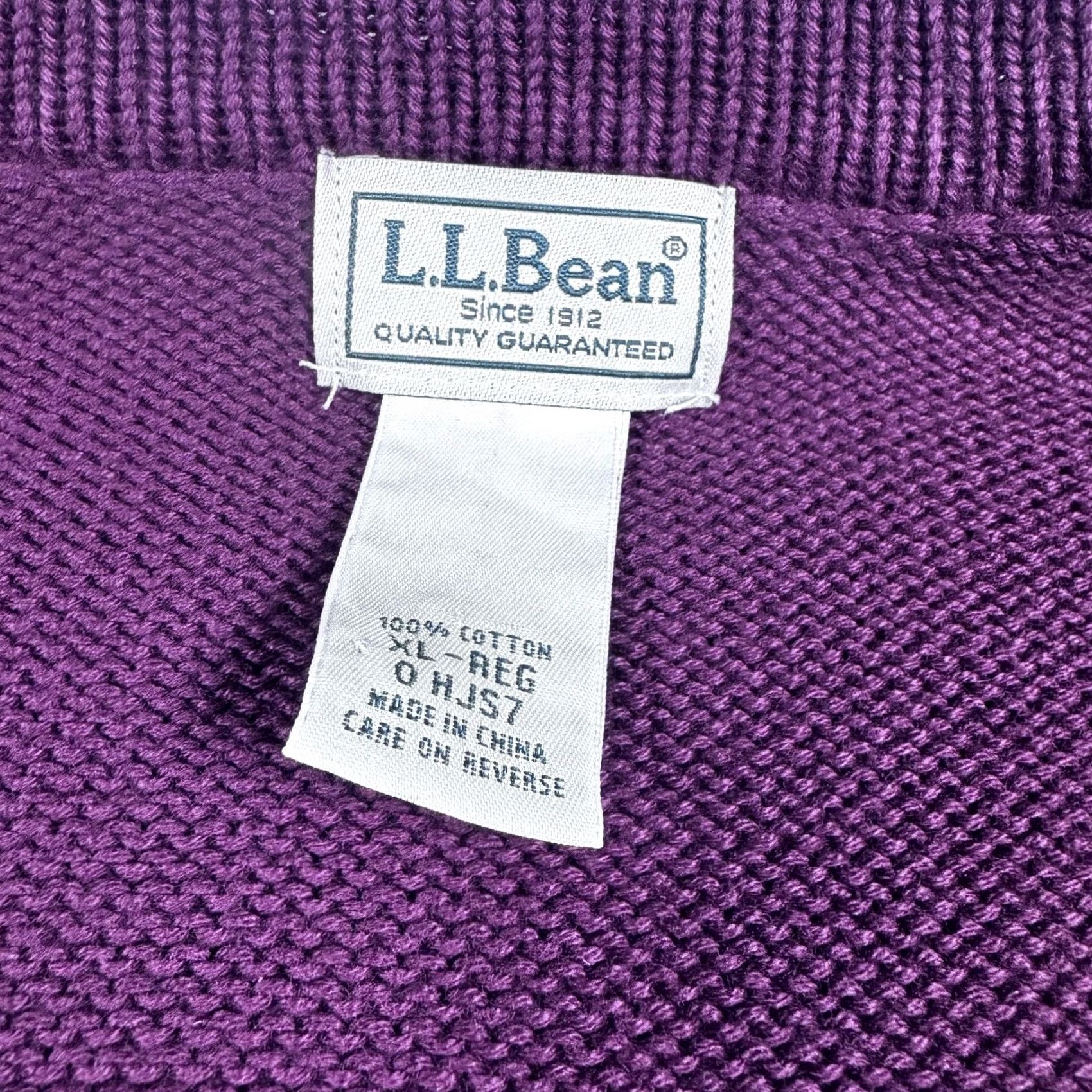 Vintage VINTAGE L.L.Bean Cardigan Sweater Womens XL Purple Button Front Pockets Size XL / US 12-14 / IT 48-50 - 3 Thumbnail