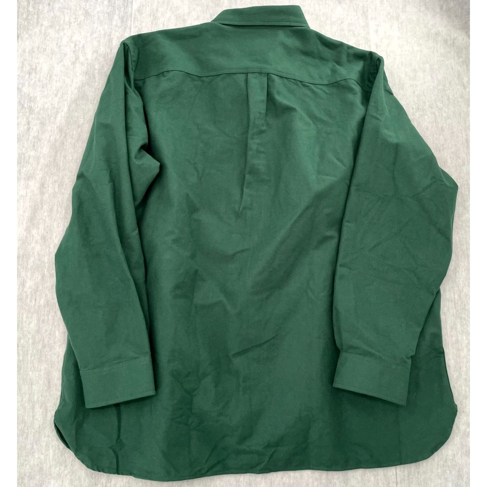 Vintage LL Bean Chamois Shirt Adult 2XL Green Heavyweight Flannel Shacket Mens Size US XXL / EU 58 / 5 - 3 Thumbnail