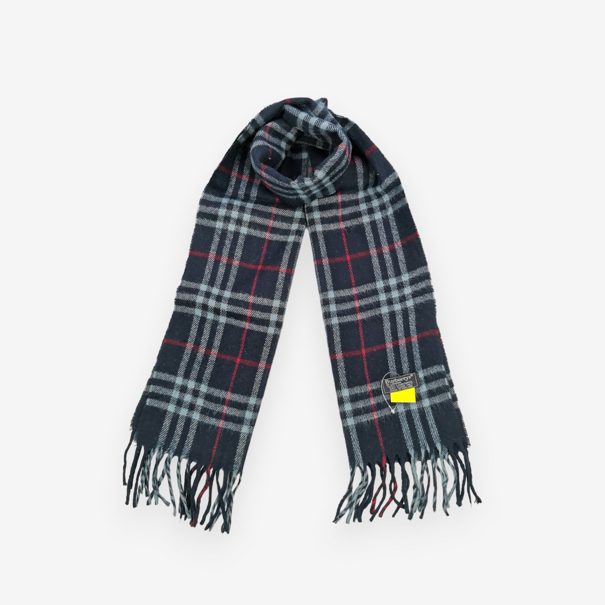Burberry × Vintage Vintage Burberry Scarf Muffler Wool Cashmere Scarves Size ONE SIZE - 1 Thumbnail