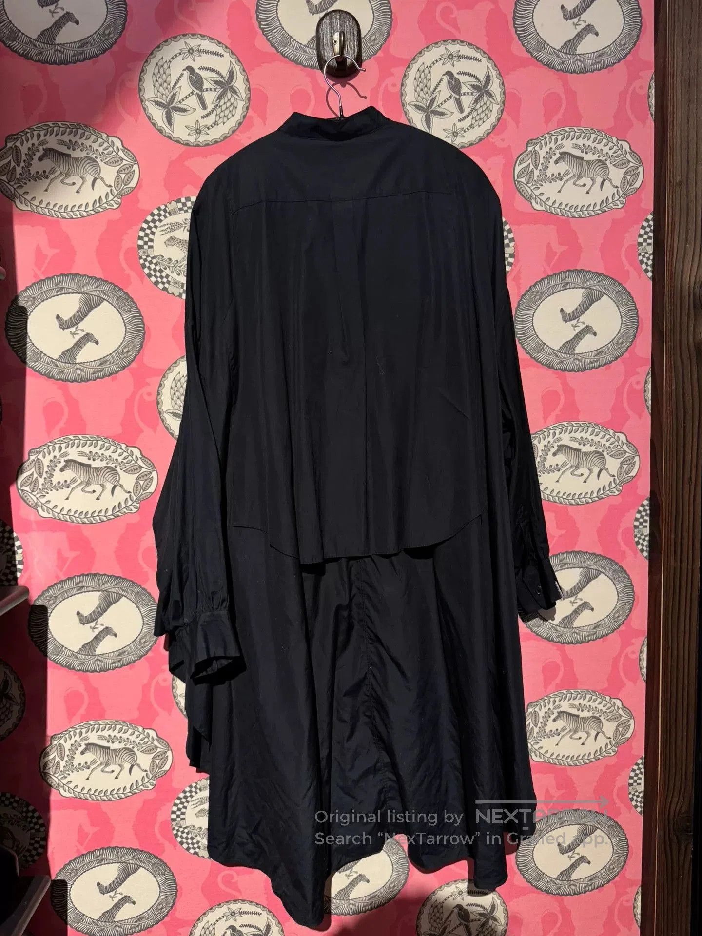 Noir Kei Ninomiya black oversized batwing sleeve shirt. Size M / US 6-8 / IT 42-44 - 3 Thumbnail