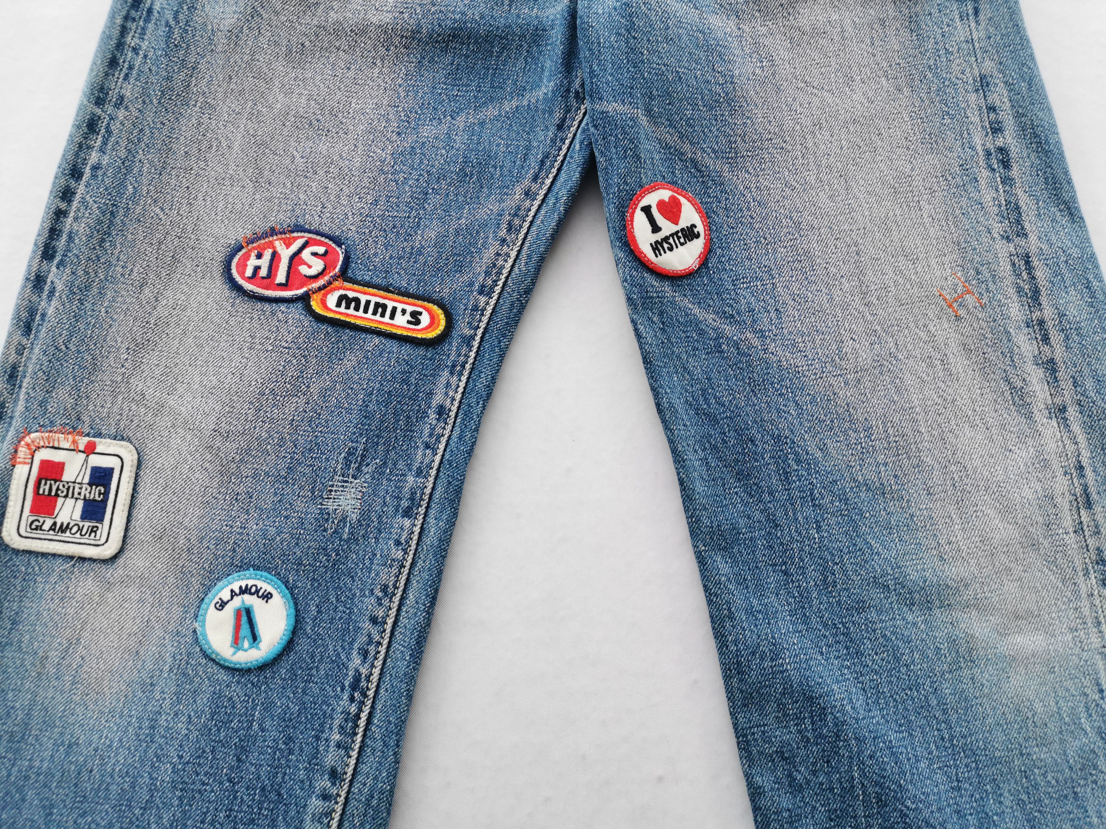 Hysteric Glamour Vintage 90s Hysteric Glamour Selvedge Patch Denim Size 23" - 8 Thumbnail