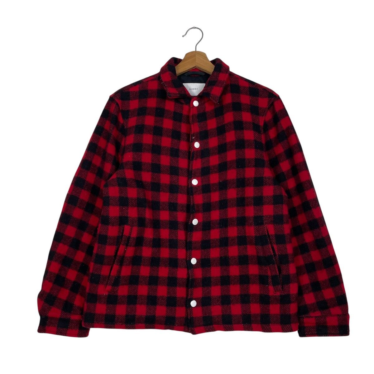Japanese Brand Japanese Brand Inherit Tartan Wool Snap Button Jacket Size US M / EU 48-50 / 2 - 1 Thumbnail