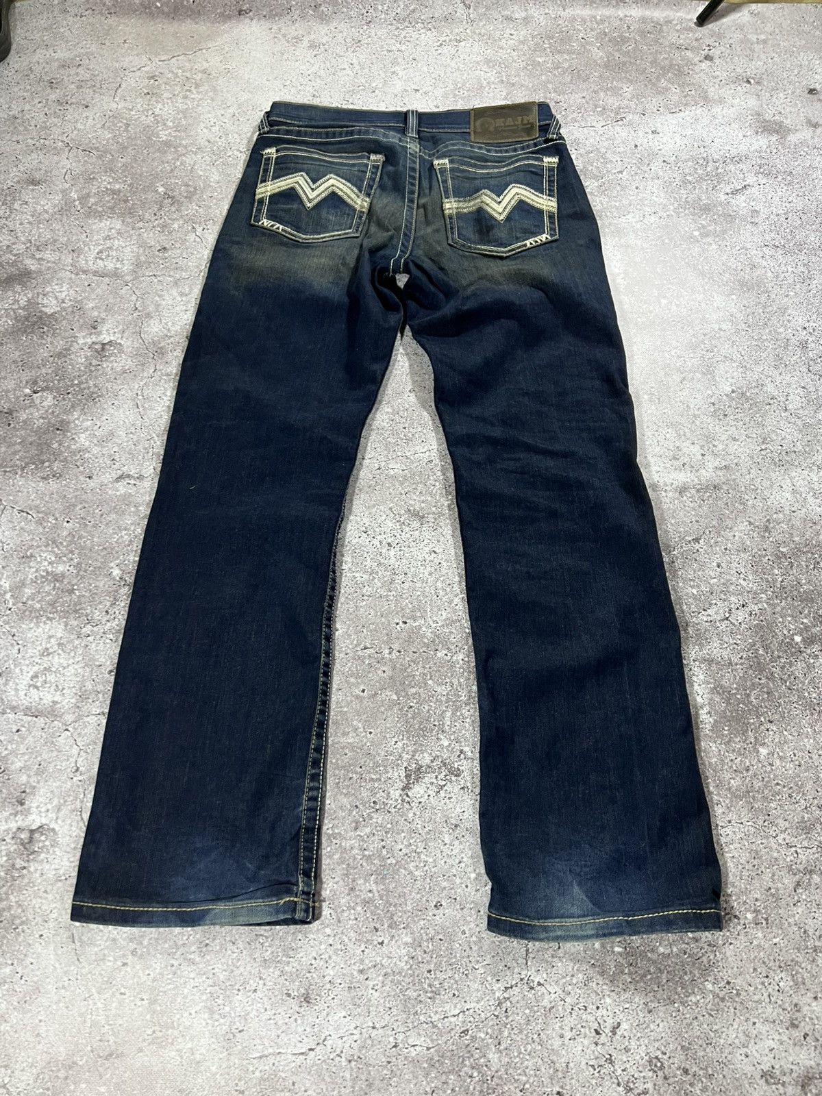 Japanese Brand Y2K Number Nine Style / Underground blue Flared Jeans 90s Size US 30 / EU 46 - 1 Thumbnail