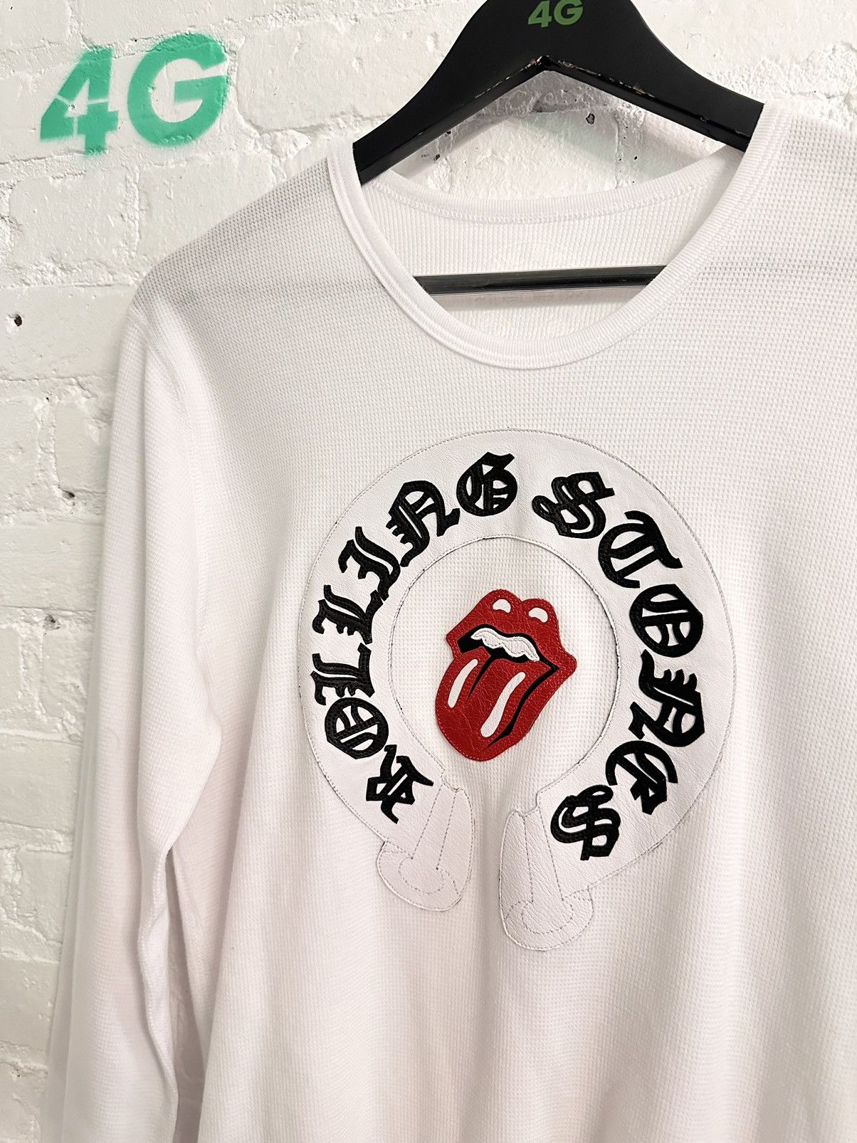 Chrome Hearts NEW RARE Leather Patch Rolling Stones Thermal