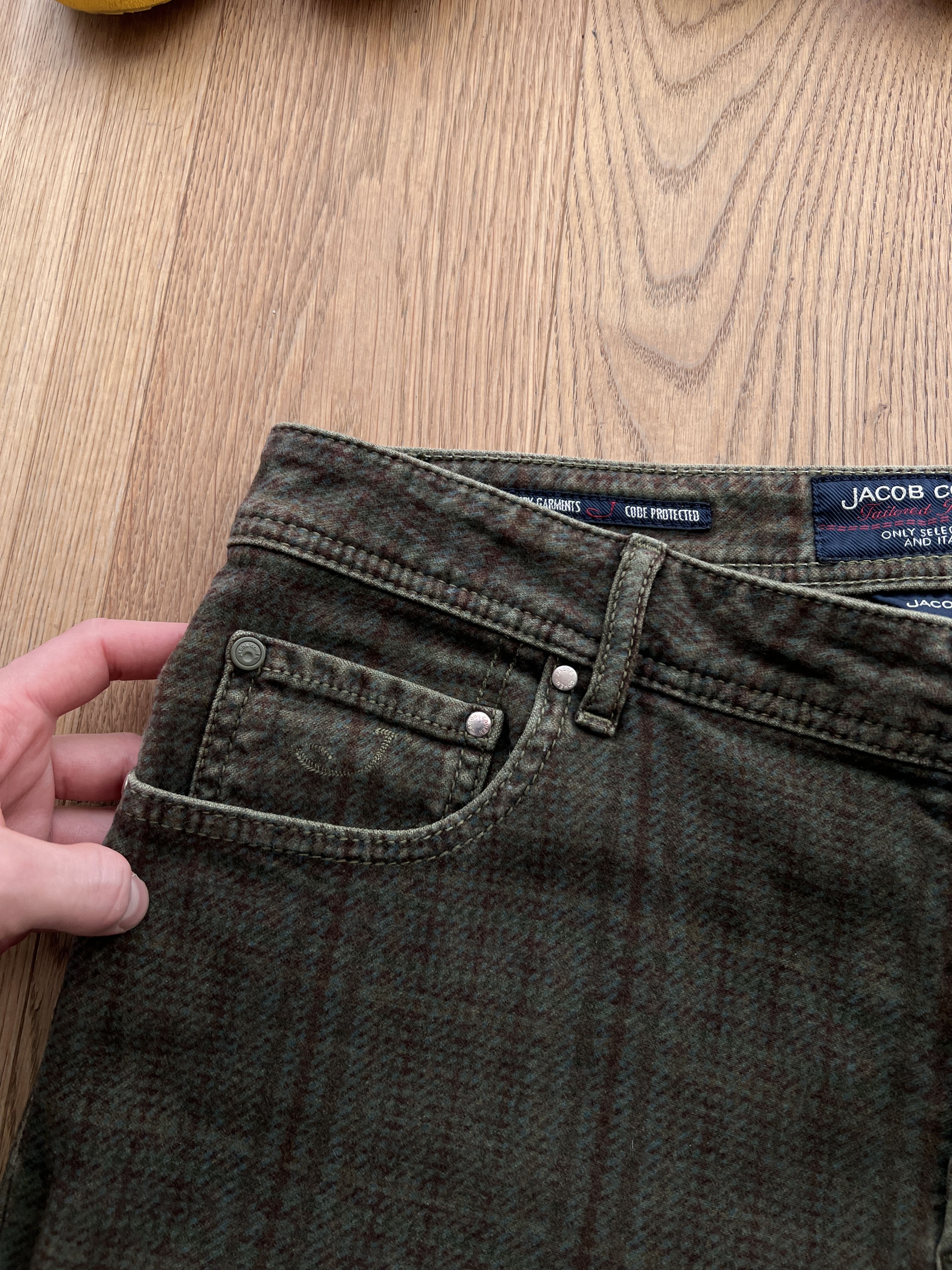 Jacob Cohen Jacob Cohën Handmade designer pants striped plaid checked Size US 35 - 14 Thumbnail