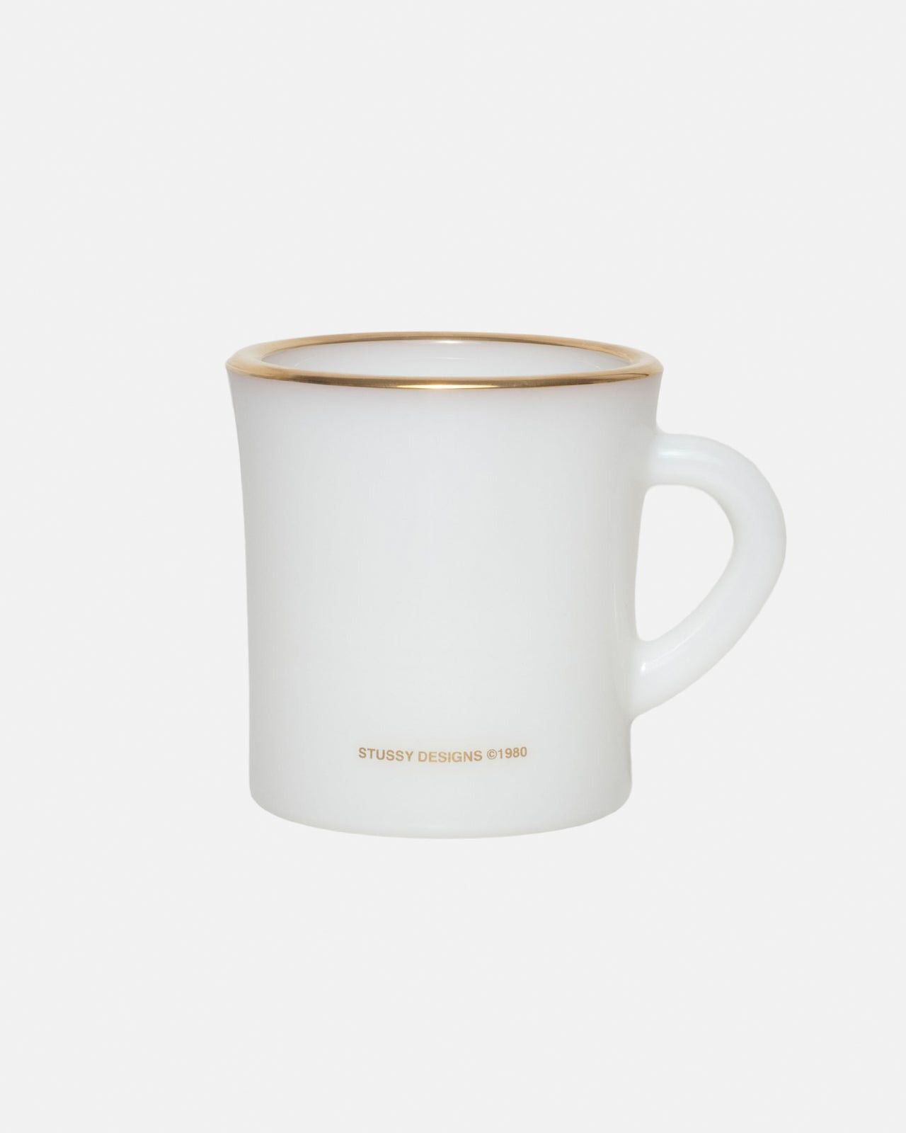 Stussy STUSSY LAGUNA GRAFFITI GOLD WHITE MILK GLASS STACKING MUG Size ONE SIZE - 2 Thumbnail