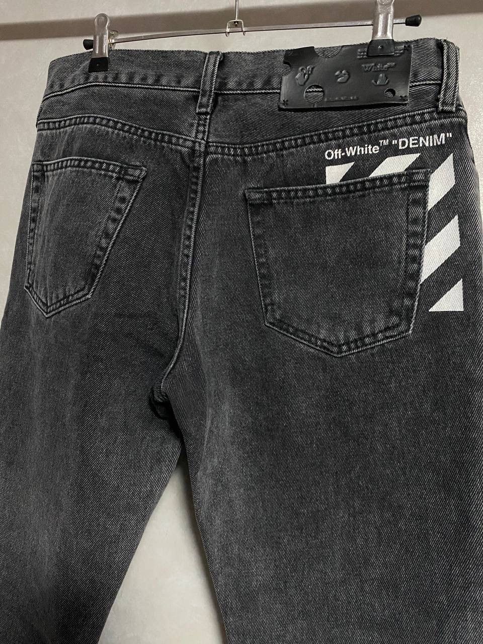 Off-White ☑️Off-White Diagonal Print Slim Fit Jeans Size US 29 - 2 Thumbnail