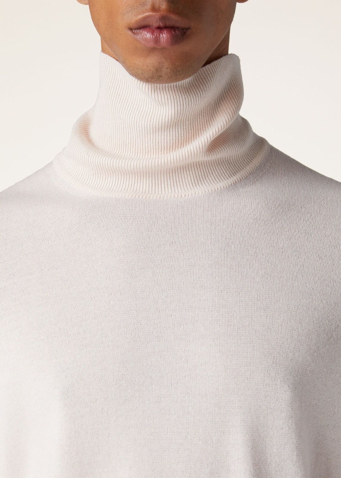 Loro Piana o1srvl11e0225 FAF9161 Turtleneck Sweater in Light Pink Size US XL / EU 56 / 4 - 3 Thumbnail