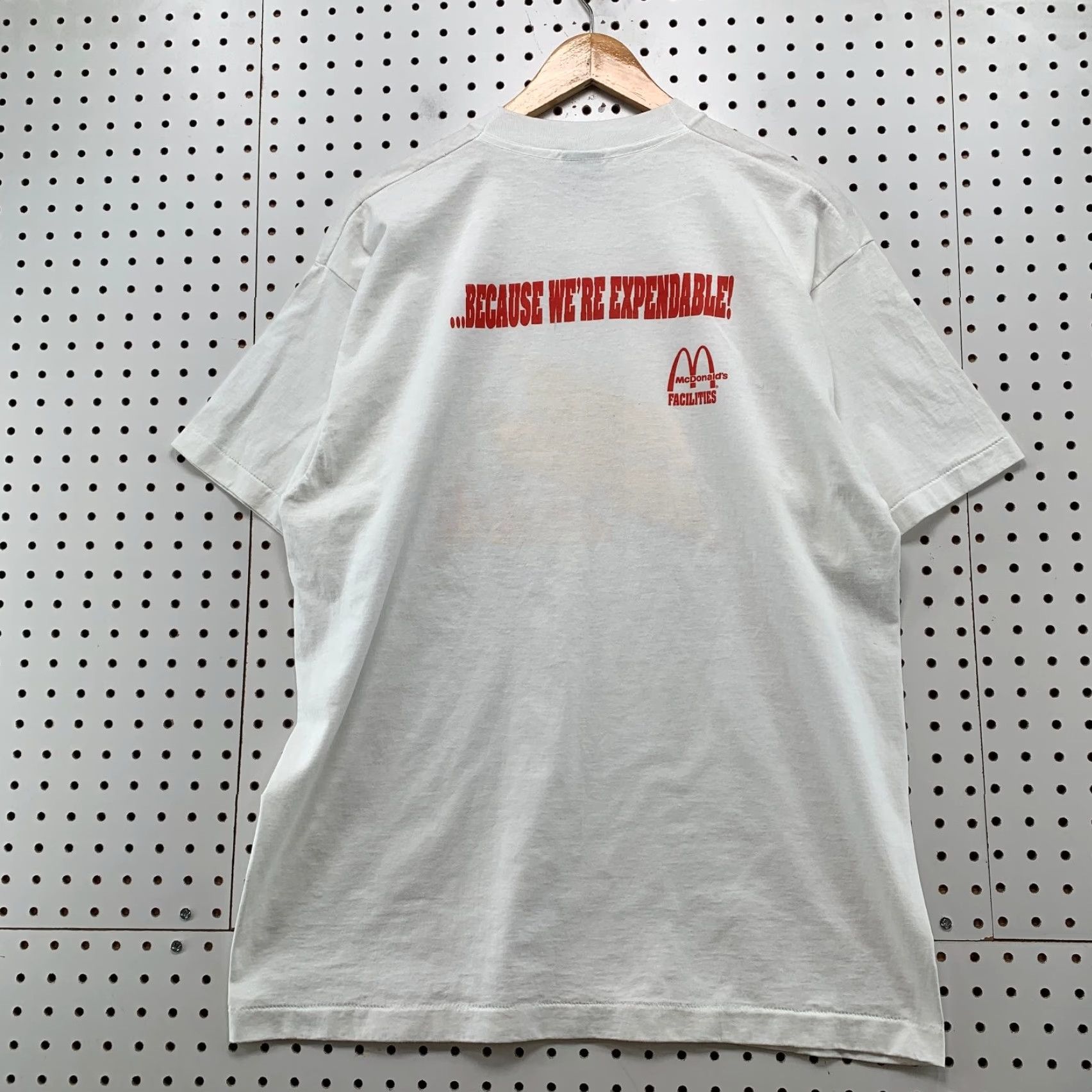 Fruit Of The Loom VINTAGE Fruit of the Loom SHirt Men XL White Mcdonalds Flames Fire 90s 1990s USA Smoke Jumpers Graphic Print Crew Neck Short Sleeve T-Shirt Size US XL / EU 56 / 4 - 2 Thumbnail
