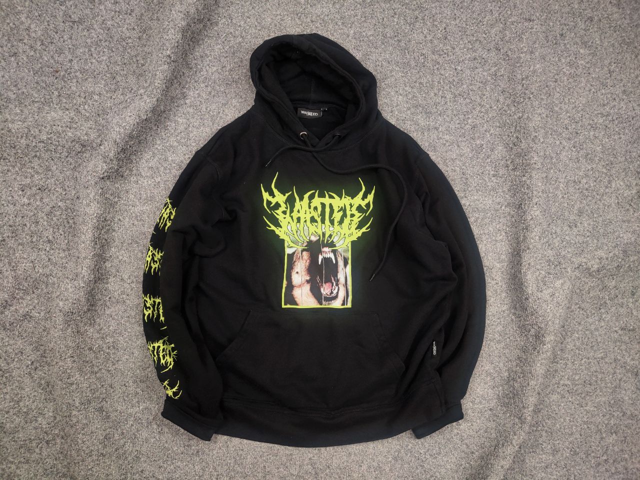 Wasted Paris Wasted Fearless Dog Logo Black Oversized Hoodie Y2K Style Size US S / EU 44-46 / 1 - 1 Thumbnail