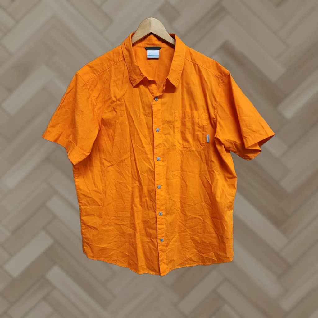 Vintage Columbia Shirt Mens XL Orange Button Up Fishing Outdoors Workwear Size US XL / EU 56 / 4 - 1 Thumbnail