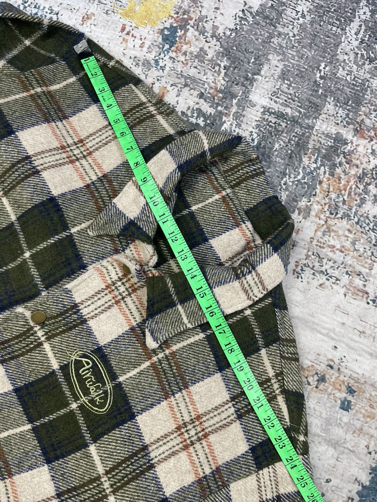Airwalk Vintage 70/80s Airwalk Checkered Wool Work Jacket Size US L / EU 52-54 / 3 - 11 Thumbnail