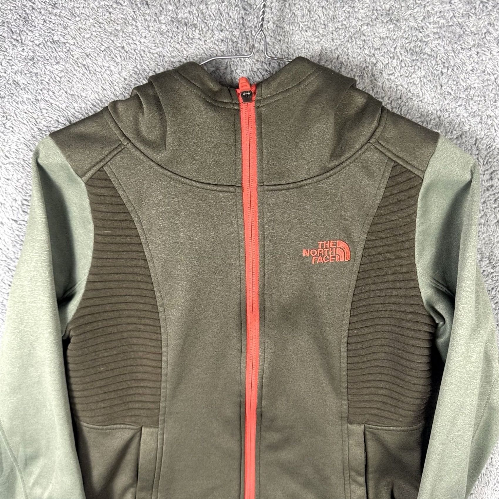The North Face VINTAGE The North Face Hoodie Womens XS Raschel Fleece Jacket Sweatshirt Full Zip Green Size XS / US 0-2 / IT 36-38 - 4 Thumbnail