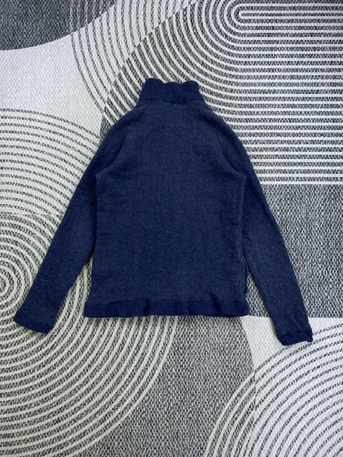 Eternal Vtg Eternal Navy Turtle Neck Fullzip Knit Sweater Size US S / EU 44-46 / 1 - 2 Thumbnail