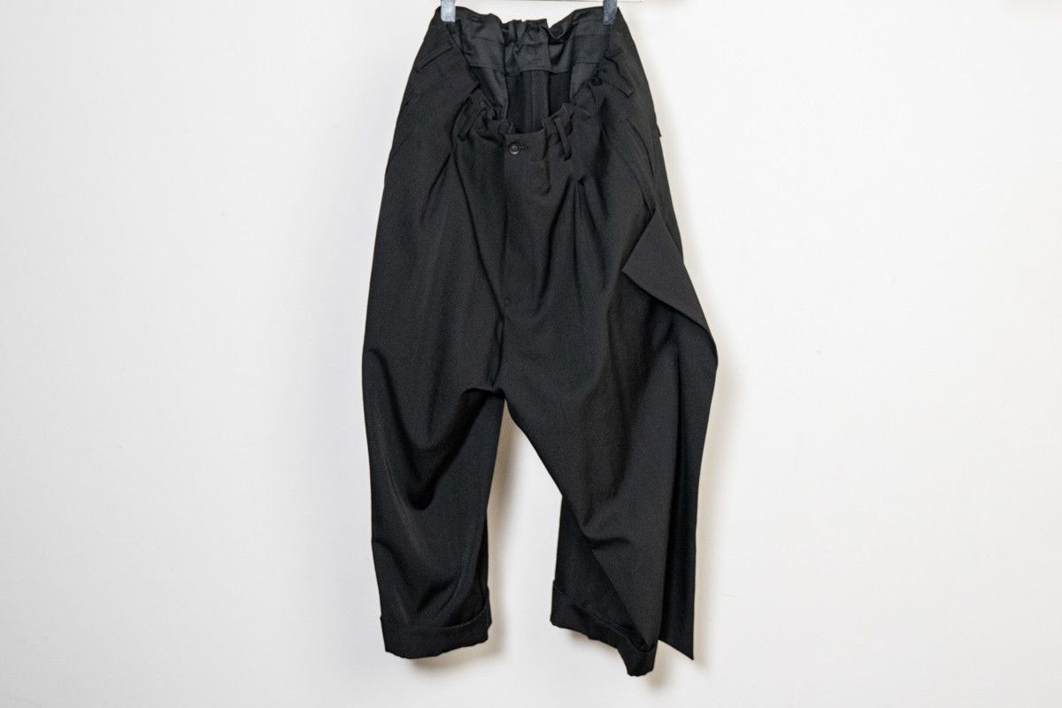 Yohji Yamamoto Yohji Yamamoto Pour Homme - W/Gabardine Mackin Pants Size US 30 / EU 46 - 9 Thumbnail