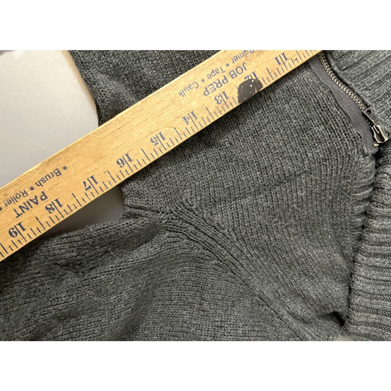 Gap Gap Sweater Womens Gray Pullover 1/4 Zip Shawl Collar Long Sleeve Casual Small Size S / US 4 / IT 40 - 5 Thumbnail
