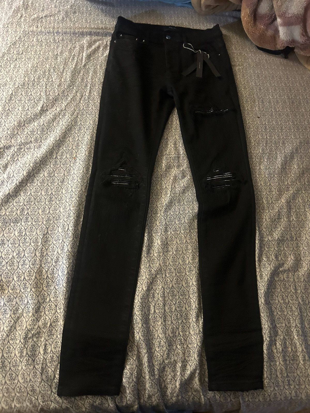 Black Crystal MX1 AMIRI Jeans