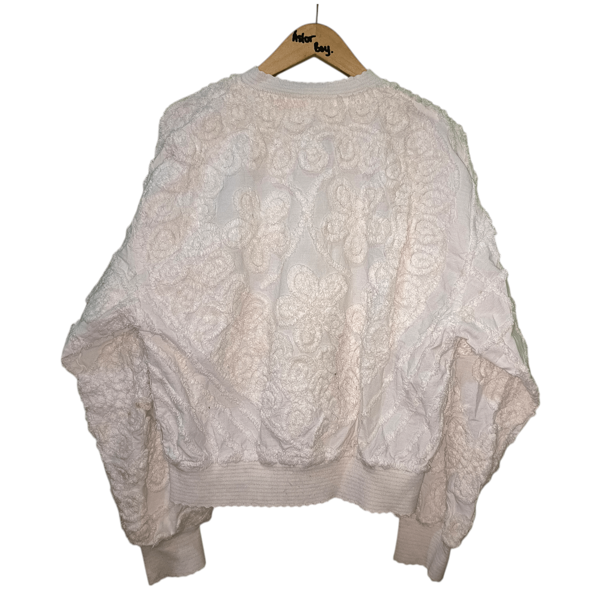 Vintage Vintage 1980s Damze Towel Flower Pattern Jacket Size XL / US 12-14 / IT 48-50 - 4 Thumbnail