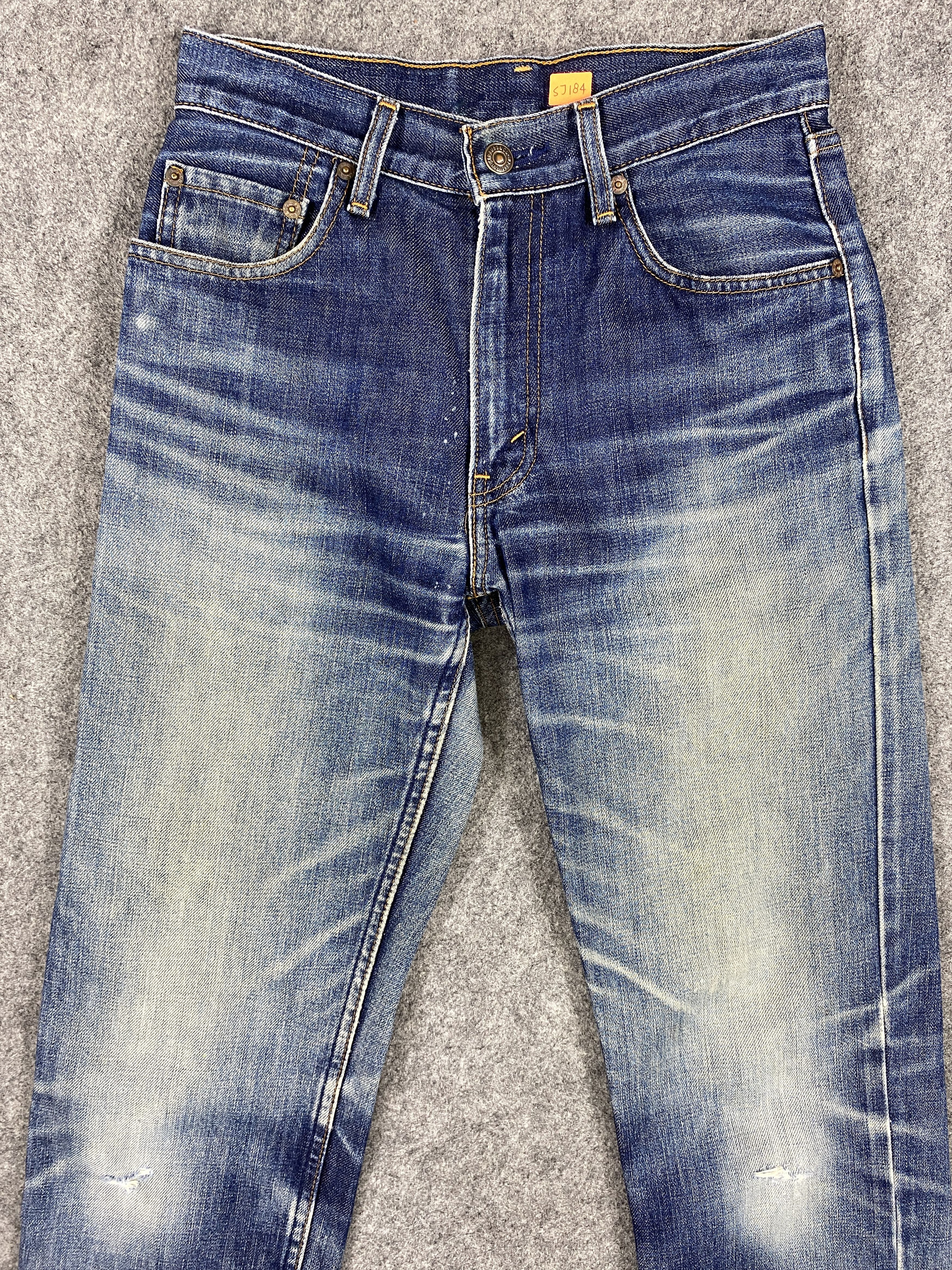 Japanese Brand Blue Distressed Vintage Levi's Jeans 26x29 Denim -SJ184 Size US 26 / EU 42 - 3 Thumbnail