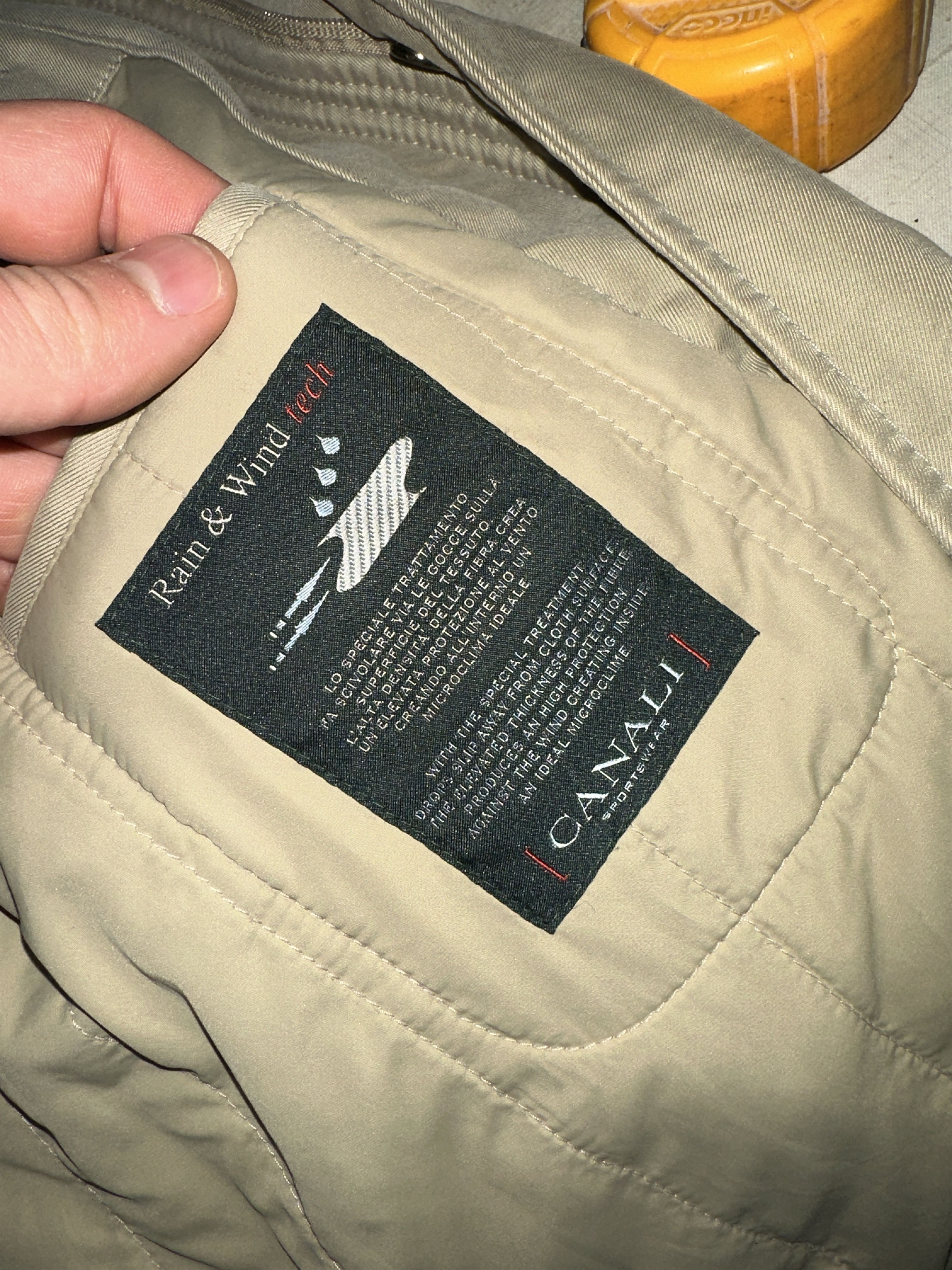 Canali Canali Wind Rain Protection Leather Trench Coat Size 52 Size US L / EU 52-54 / 3 - 18 Thumbnail