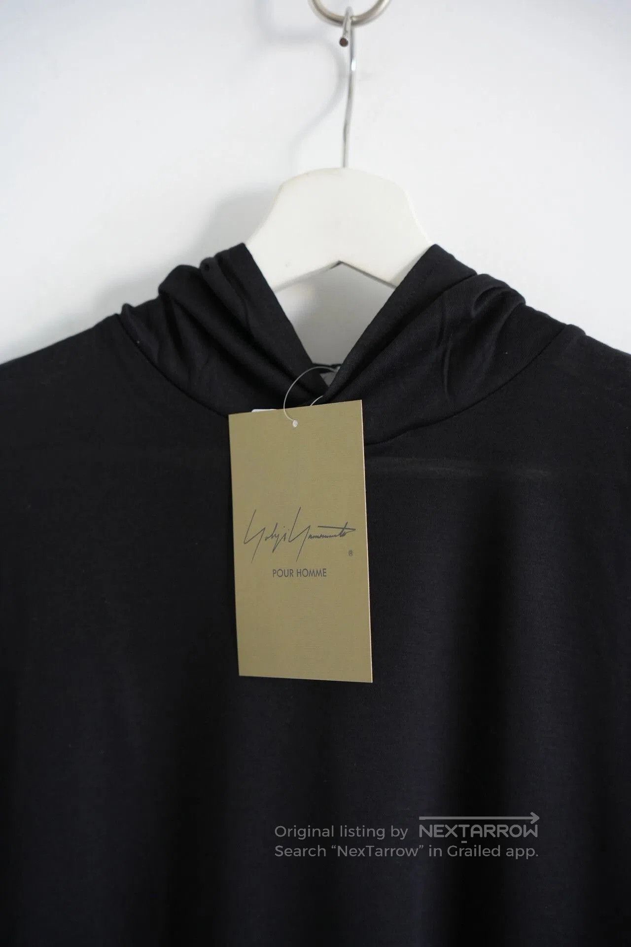 Yohji Yamamoto Yohji Yamamoto Black Hooded Sweatshirt. Size US L / EU 52-54 / 3 - 5 Thumbnail