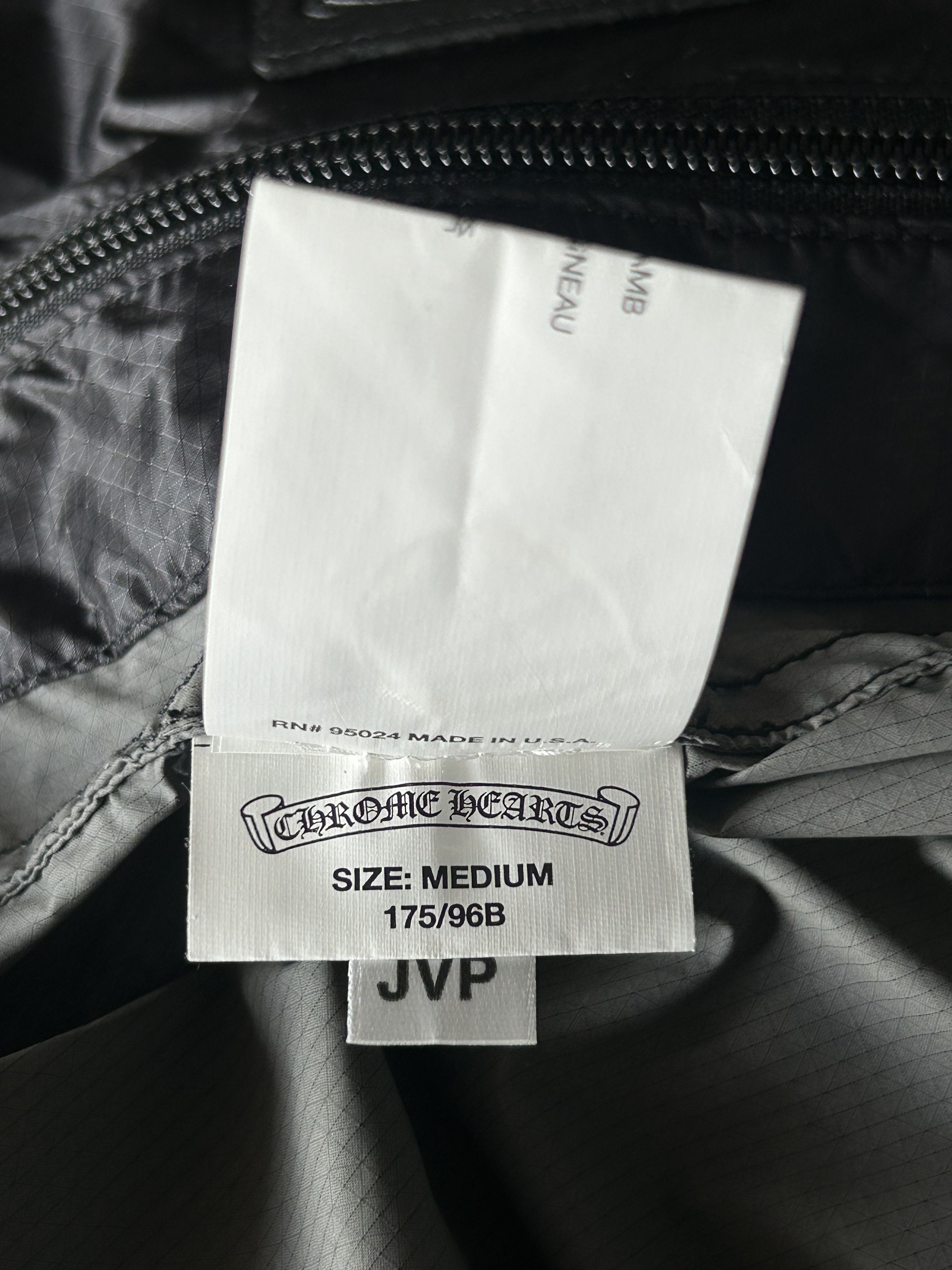 Chrome Hearts Chrome Hearts Black Cross Patch Nylon Windbreaker Size US M / EU 48-50 / 2 - 6 Thumbnail
