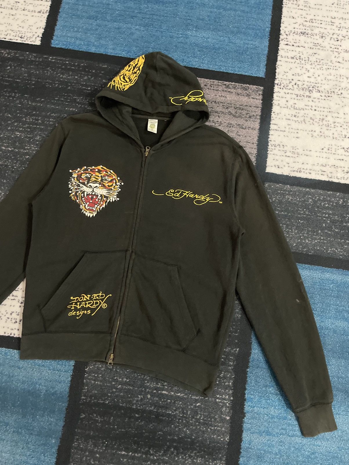 Christian Audigier Vintage Ed Hardy Zipper Hoodie Jacket Size US M / EU 48-50 / 2 - 3 Thumbnail