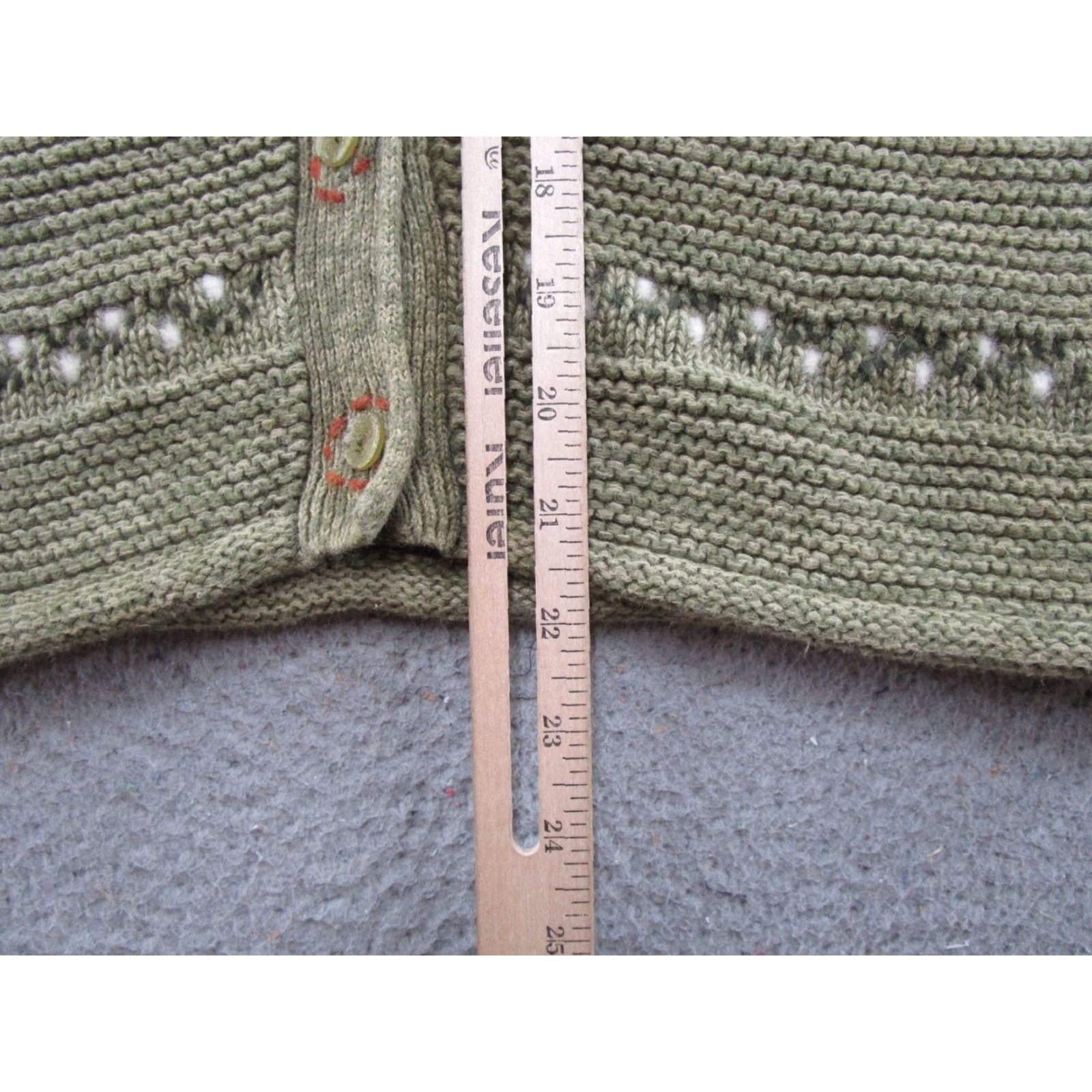 Vintage Vintage Woolrich Button Up Sweater Vest Green Thyme Stripe Size L Women Size L / US 10 / IT 46 - 6 Thumbnail