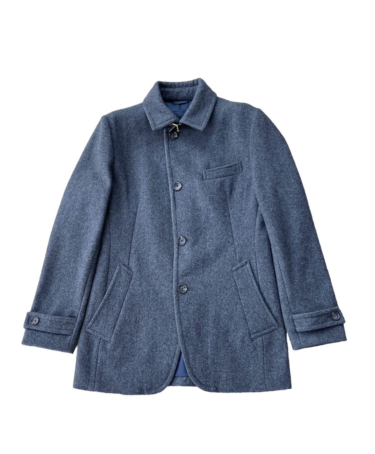 image of Cashmere Wool x Comme Ca Ism Japanese Comme Ca Men Wool Jacket in Grey (Size Small)