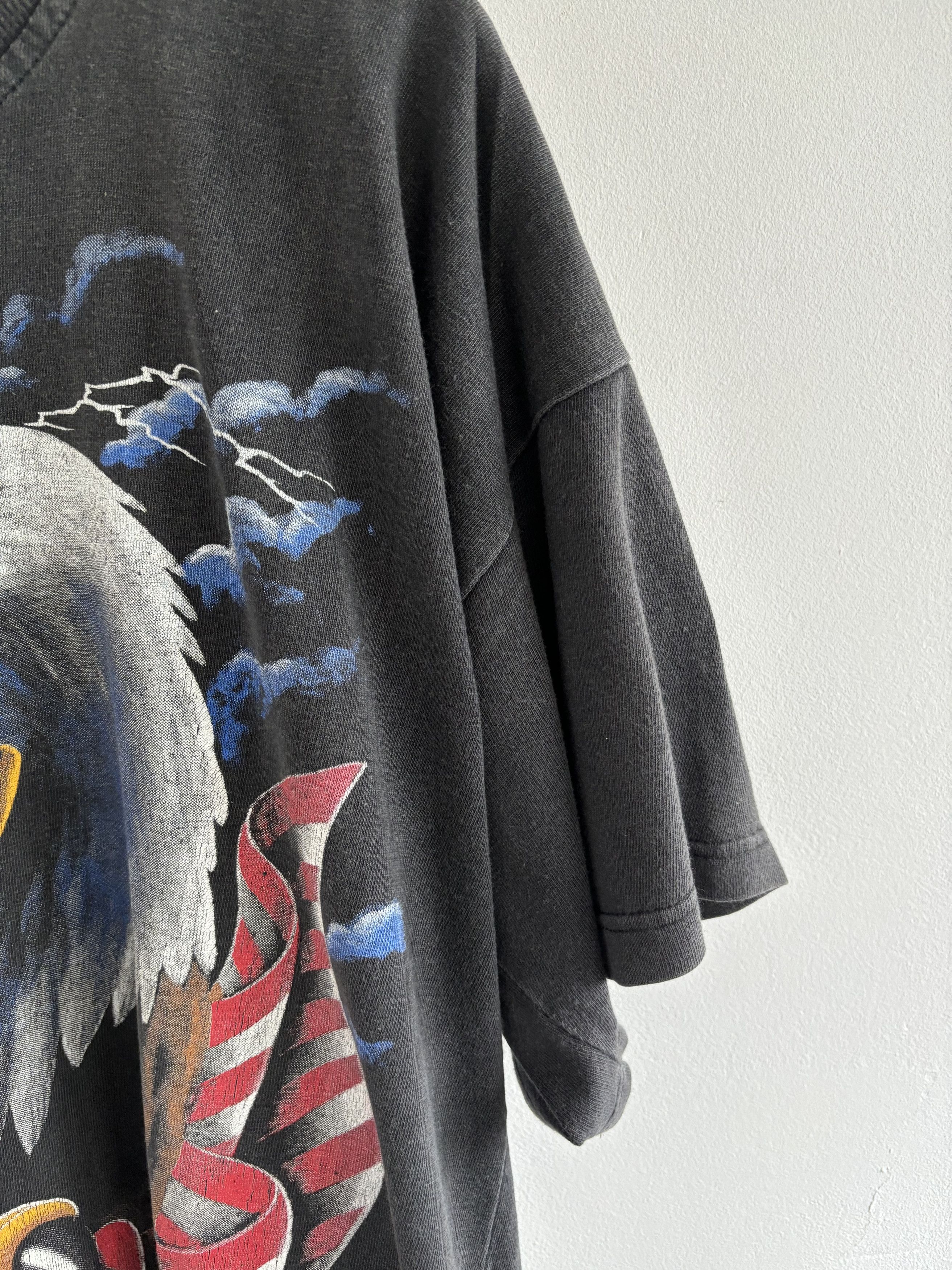 Other Vintage Eagle American Flag Thunder Faded Tee Size US L / EU 52-54 / 3 - 6 Thumbnail