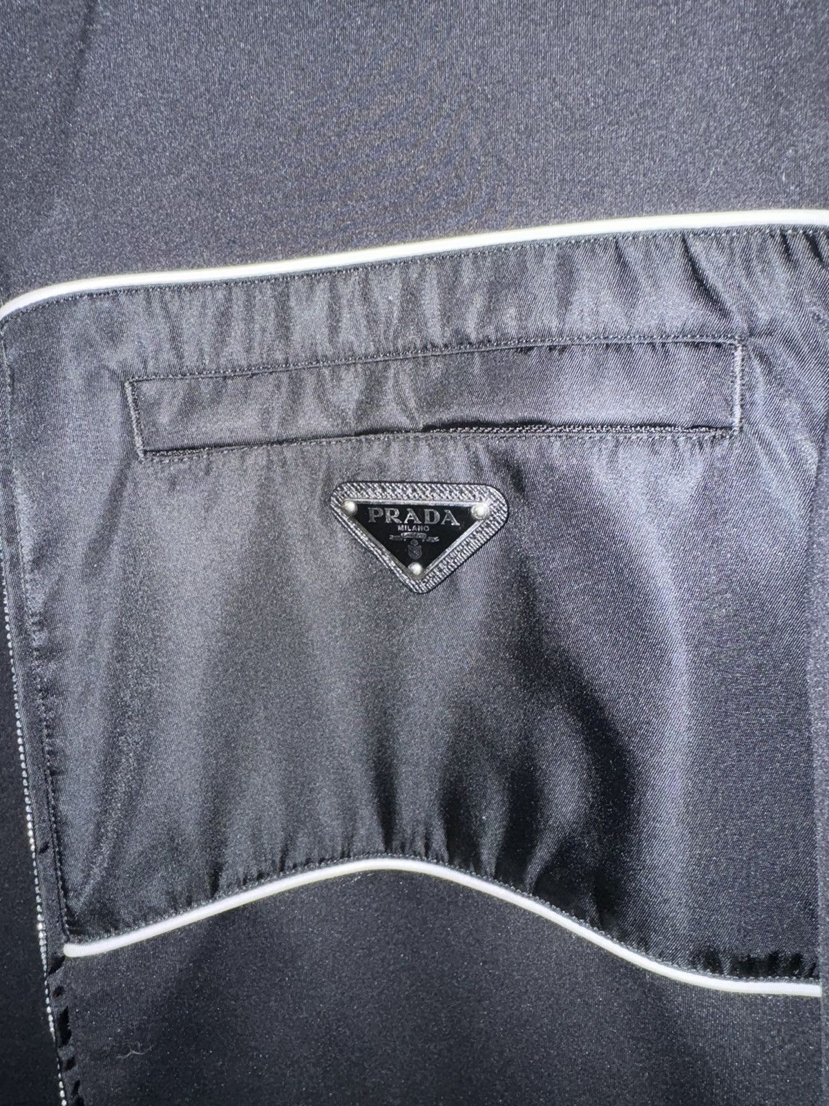 Prada Blouson felpa stretch Nero+bianco Size US L / EU 52-54 / 3 - 3 Thumbnail